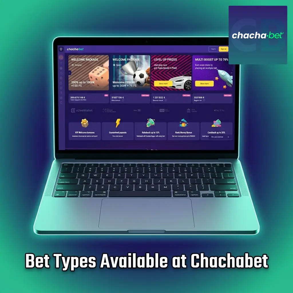 Chachabet bet types diagram showing single, accumulator, and system bets for Netherlands players