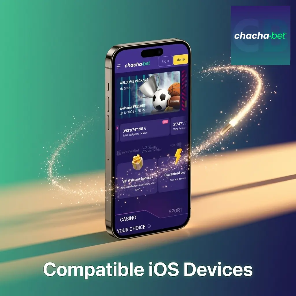 Chachabet app compatible iOS devices including iPhone X through 15 series and iPad Air and iPad Pro models