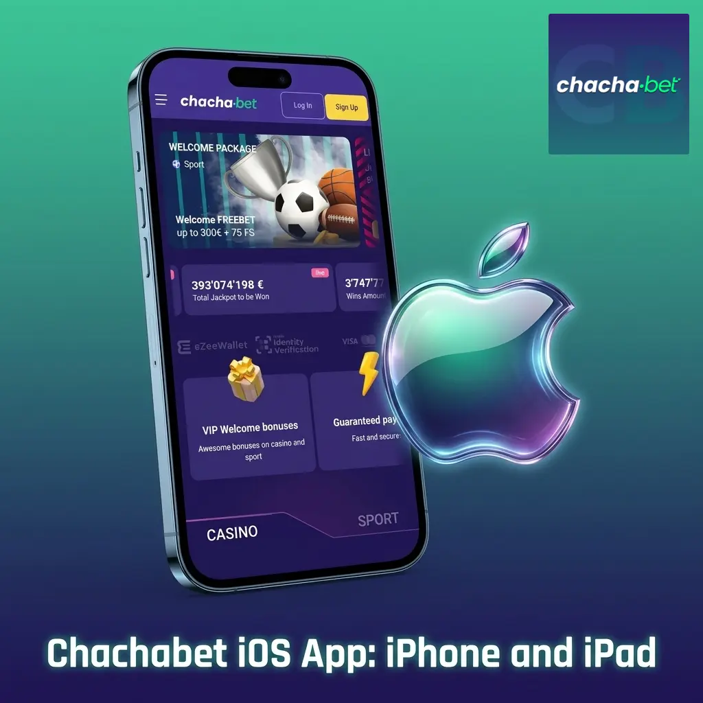 Chachabet iOS app on iPhone and iPad showing sports betting and casino games for Netherlands players