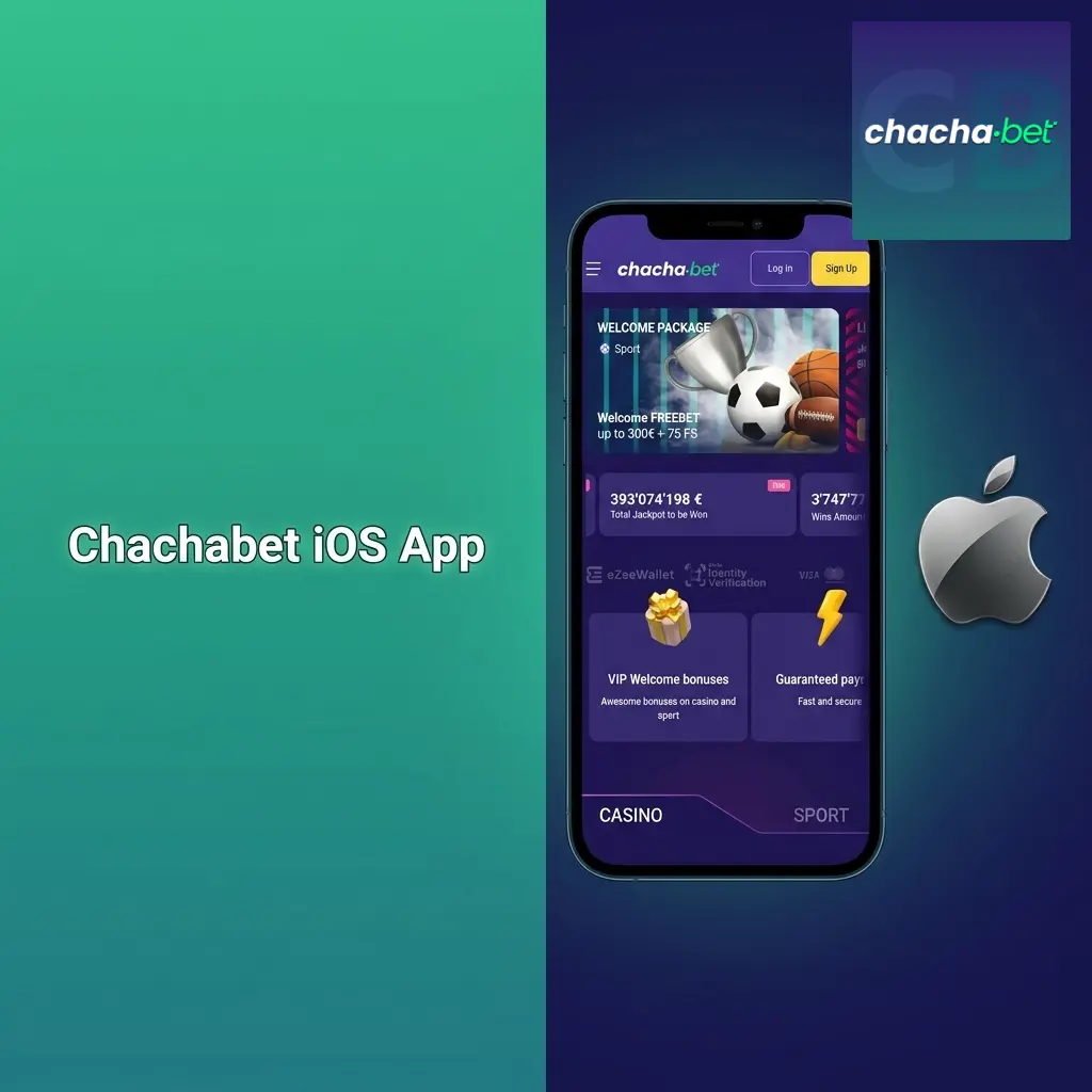 Chachabet iOS app for iPhone and iPad with live betting, casino games, and cashier access on iOS 12.0 or later
