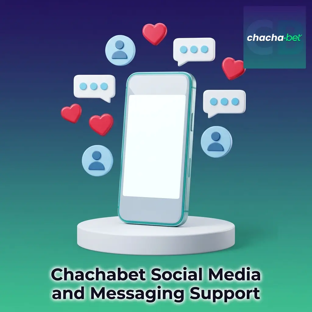 Chachabet social media and messaging support channels including Telegram, Facebook, Twitter, and WhatsApp
