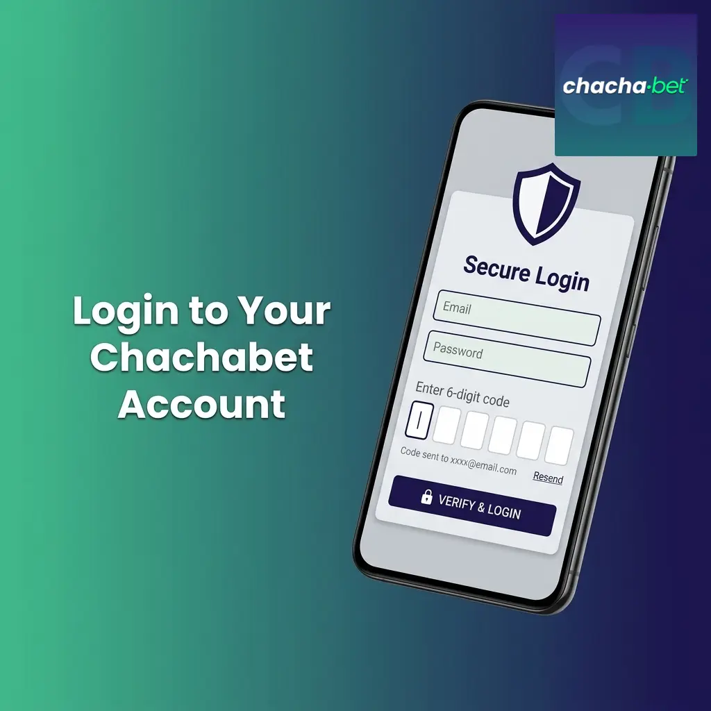 Chachabet login page showing sign in form with email and password fields for secure account access